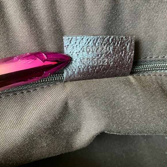 AUTHENTIC GUCCI Princy Boston Bag in GG Canvas with Leather Trim - Picture 10 of 10